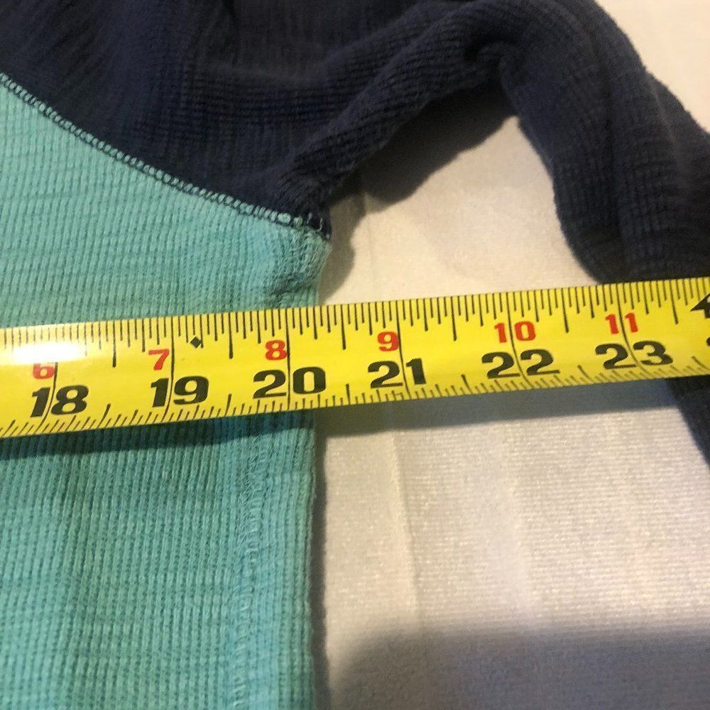 Men's size Medium ARIZONA Long Sleeved Raglan shirt Navy & Teal. RB1 - Picture 5 of 5